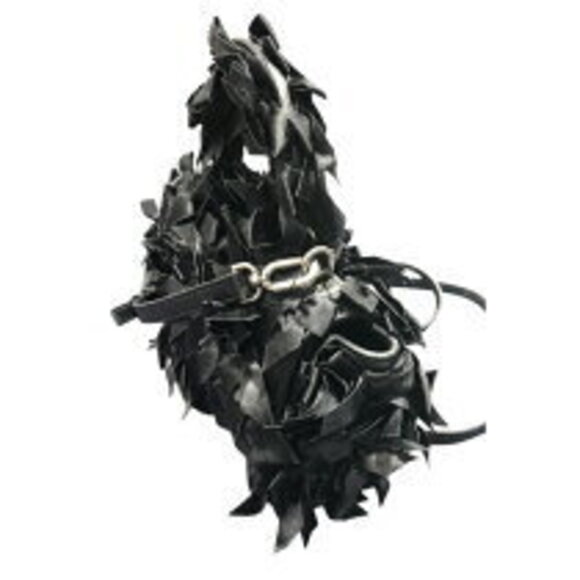 Balenciaga Hourglass XS Black Satin Leather Shoulder Bag - Picture 3 of 11